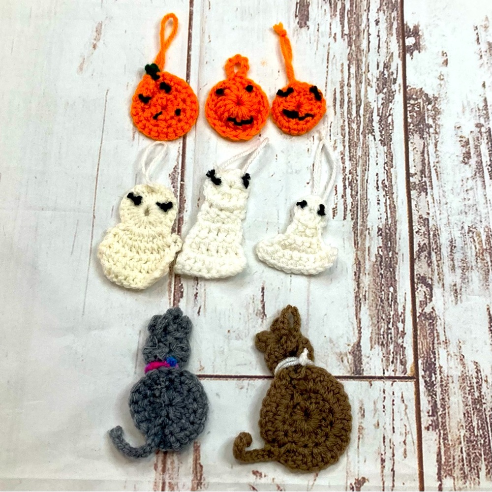 Hand Knit Halloween Ornaments Decorations - Picture 7 of 10